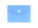 enveloptas blauw A7 liggend met klittenbandsluiting