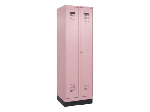 locker,HxBxD 1950x600x500mm,2vak,vak B 300mm,cil.-slot,sokkel
