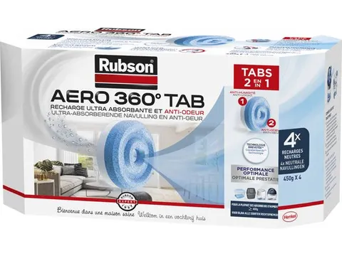 Rubson Aero 360 Vochtopnemer navulling Neutraal 4 stuks