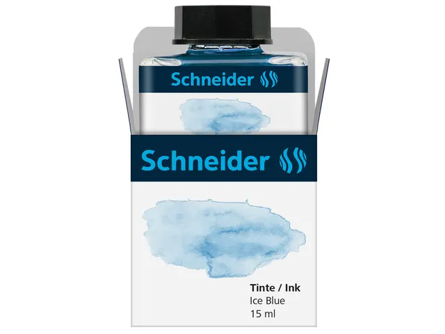 Inktpotje Schneider 15ml pastel IJsblauw voor