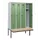locker met bank,HxBxD 1950x1200x815mm,4vak,vak B 300mm,draaigrendel