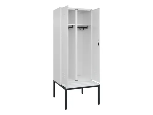 locker voor scheiding van kleding,HxBxD 2120x800x815mm,2vak