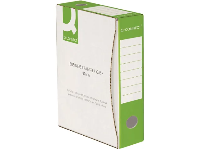 Archiefdoos A4 rug 80mm Karton 400 Gram Wit Groen