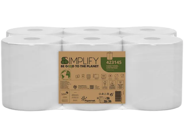 Papieren Handdoeken Simplify Centerfeed 6 rol