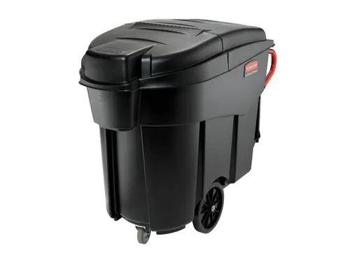 Mega Brute Mobiele Afvalverzamelaar Rubbermaid Zwart