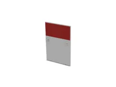 cache de banque d'accueil MP-gris clair BN4011-rouge