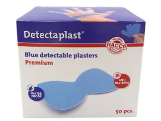 Detectaplast 8045 Vlinderpleister waterafstotend elastisch blauw 50 st - 2
