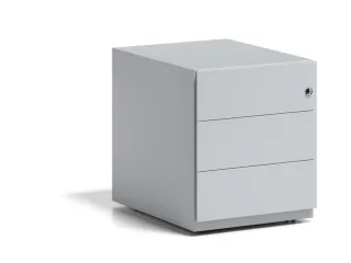 Ladenblok Staalplaat 495x420x565mm 3laden Cilinderslot Lichtgrijs - 4