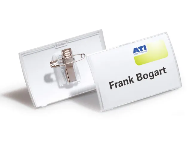 Badge Durable 8211 Click Fold met combiklem 40x75mm