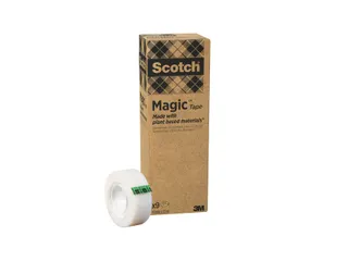 Plakband Scotch Magic 900 19mmx33m onzichtbaar mat 9 rollen - 1