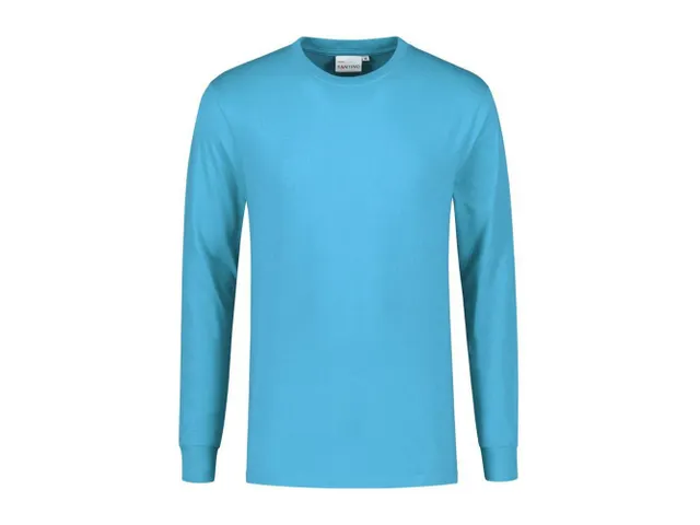 Santino James T-shirt met lange mouwen, aqua blauw, maat L, per stuk