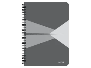 Notitieboek Leitz Office A5 lijn 180pag grijs - 1
