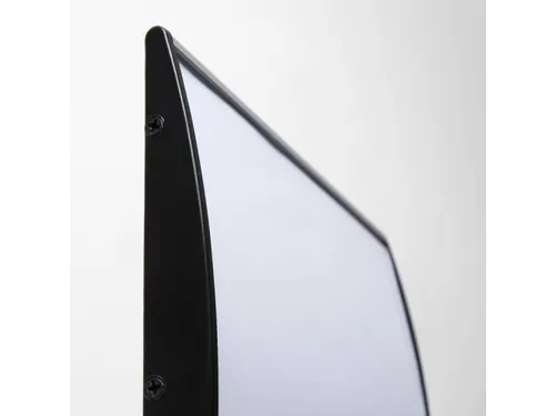 Deurbord 105x210mm Curved Aluminium Zwart