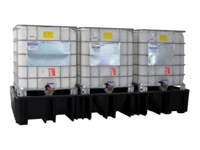 stellingopvangbak,v. stelling voor gevaarlijke stoffen,v. vak B 3300mm