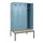 locker met bank,HxBxD 2120x1200x815mm,4vak,vak B 300mm,cilinderslot