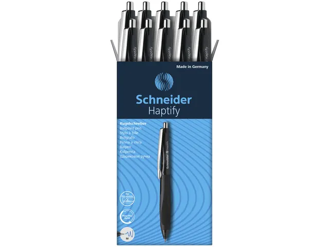 Stylo à bille Schneider Haptify noir encre noire