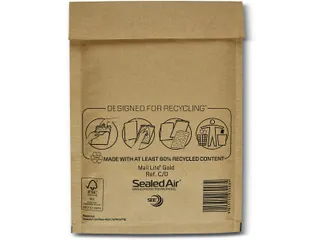 Mail Lite Gold Luchtkussenenveloppen C/0 150x210mm Kraft 200 stuks - 2