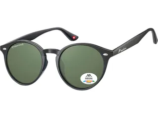 Zonnebril Montana met groen G15 gepolariseerd rond glas zwart - 2