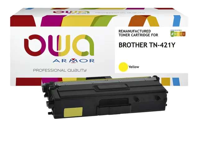 Toner OWA alternatief tbv Brother TN-421Y geel