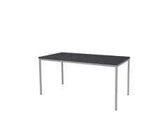 Domino Basic Tafel Vaste Hoogte 160x80 houtprint schaduw alu 4-poots