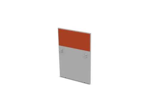 baliepaneel v. bureau aanbouw rechts MP-lichtgrijs BN3012-oranje 800mm