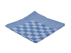Theedoek Cleaninq blok marine 65x65cm blauw 6 stuks