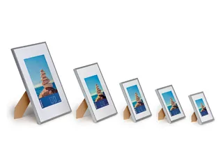 Fotolijst MAUL design 10x15cm aluminium frame zilver - 2