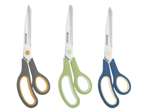 Schaar Westcott Softgrip GRS 20,1cm op kaart assorti kleuren
