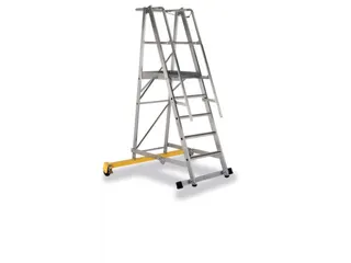 Platformladder Aluminium Bordes H X B X D 1300X 600X 630Mm 5Treden - 1