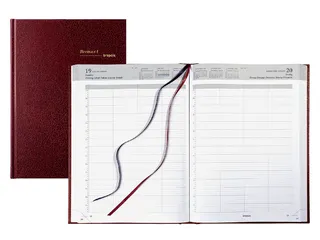 Agenda 2027 Brepols Bremax Santex A4 1dag/1pagina 4 kolommen bordeaux - 4