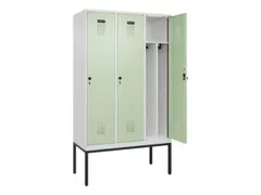 locker voor scheiding van kleding,HxBxD 2120x1200x500mm,3vak