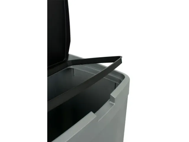 Afvalbak Kunststof 70L 39x34x57 cm Grijs Zwart