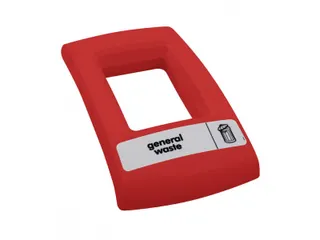 Open deksel Envirobin Rood - 1