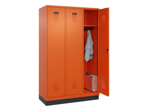 locker,HxBxD 1950x1200x500mm,3vak,vak B 400mm,cil.-slot,sokkel