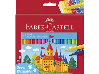 Viltstift Faber-Castell 36 stuks karton etui assorti - 2