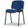 Bezoekersstoel,4Voeten Ovale Buis Zwart,Zitting Stof Donkerblauw