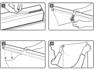Instant whiteboardfolie 60x80cm wit geruit rol à 25 vellen - 4