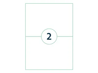 Etiket Qbasic A4 1.000 vel 210x148mm 2000 labels - 1