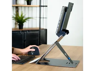 Tablet en laptopstandaard in 1 R-Go Riser Duo voor 10-22 inch Zwart - 15