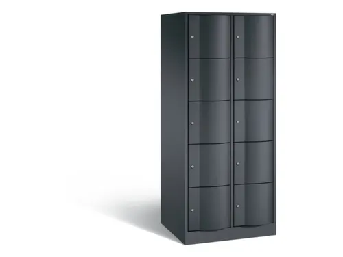 lockerkast cil.slot 1950x770x640mm 2x5 vakken romp RAL7021 front RAL70