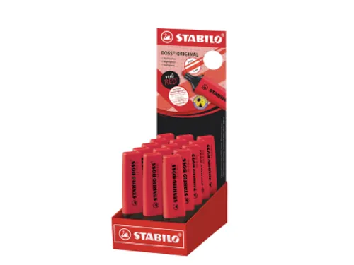 Markeerstift STABILO Boss 70/48 echt rood 15 stuks