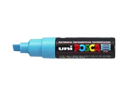 Verfstift Posca PC8K Brede punt 8mm schuin fluor turquoise
