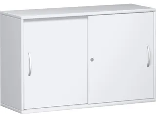 schuifdeurkast,HxBxD 770x1200x430mm,decor romp wit,decor front wit - 1
