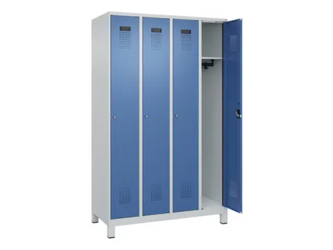 locker,HxBxD 1950x1200x500mm,4vak,vak B 300mm,cil.-slot,voeten