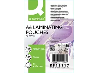 Lamineerhoes A6 Glanzend 125x154mm 125 Micron Doos 100 stuks - 2