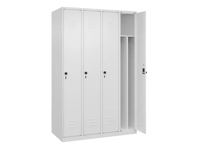 locker voor scheiding van kleding,HxBxD 1850x1200x500mm,4vak