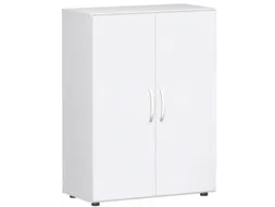 kantoorkast,HxBxD 1104x800x420mm,2xhouten vloer,3ordnerhoogte,romp wit