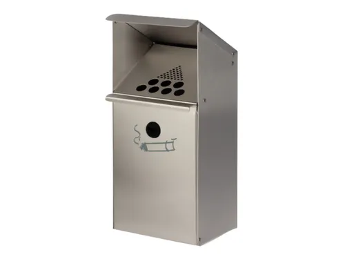 Wandasbak 3.7 liter 410x180x150mm Schuine Afdekking RVS