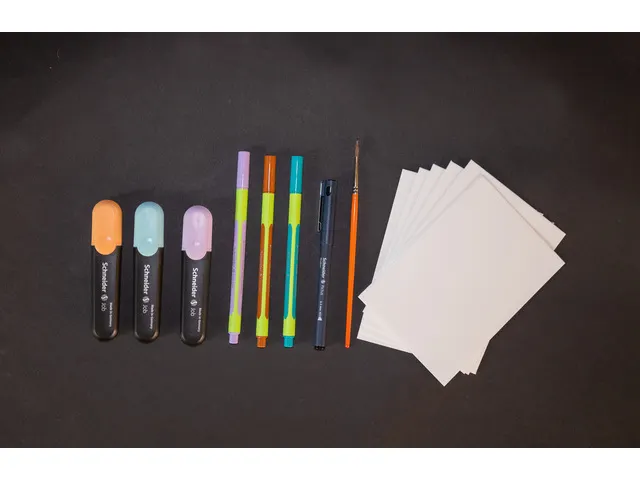 DIY set Schneider postkaarten