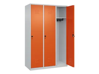 locker,HxBxD 1850x1200x500mm,3vak,vak B 400mm,draaigrendel - 2